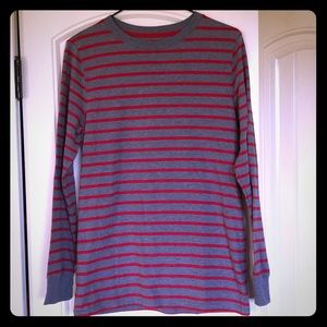 Cat and Jack Long sleeve red and gray T-shirt